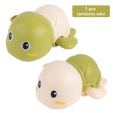 Single Sale Cute Cartoon Animal Tortoise Classic Baby Water Toy Infant Swim Turtle Wound-up Chain Clockwork Kids Beach Bath Toys