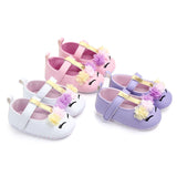 2019 Brand New Toddler Baby Girls Flower Unicorn Shoes PU Leather Shoes Soft Sole Crib Shoes Spring Autumn First walkers 0-18M