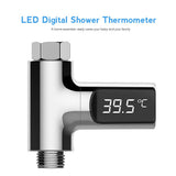 LW-101 LED Display Home Water Shower Thermometer Flow Self-Generating Electricity Water Temperture Meter Monitor For Baby Care
