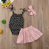 Emmababy Leisure Newborn Baby Girl Off Shoulder Baby Clothing Sets 2019 Newly Top Short Skirts Outfits 3Pcs Kids Clothes Set