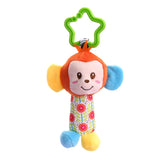 Baby Handbell Newborn Boys Girls Infant Soft Cute Animal Doll Handbells Developmental Baby Bells Toys