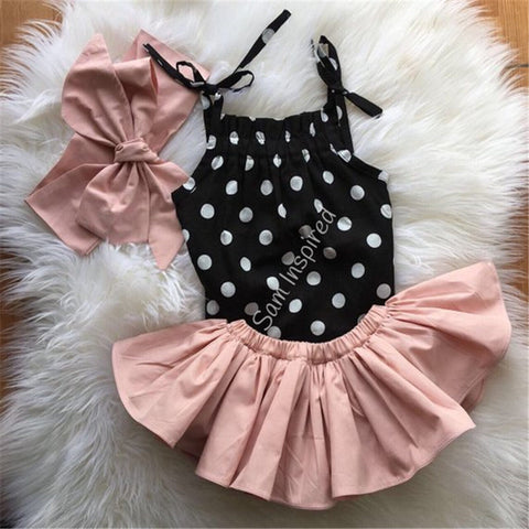 Emmababy Leisure Newborn Baby Girl Off Shoulder Baby Clothing Sets 2019 Newly Top Short Skirts Outfits 3Pcs Kids Clothes Set