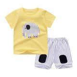 Baby Boy Summer Mickey Clothes Infant Newborn Boy Clothing Set Sports Tshirt+ Shorts Suits