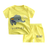 Baby Clothing Sets 0-24M summer Baby Boys Clothes Infant cotton boys Tops T-shirt+Pants Outfits kids clothes Set