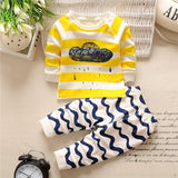 New 2019 Baby Boy Clothes Cotton Baby Girl Clothing Sets Cartoon Long-sleeved T-shirt+Pants Infant Clothes 2pcs Suit