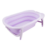 3 Colors Portable Folding Baby Bath Tub Large Size Anti-Slip Bottom Non-Toxic Material Children Bathtub Bucket for Baby Bathing