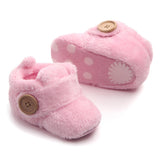 Lovely Hookloop Design Boy Girls Toddler First Walkers Baby Shoes Round Toe Flats Soft Slippers Shoes winter Baby Warm Shoes