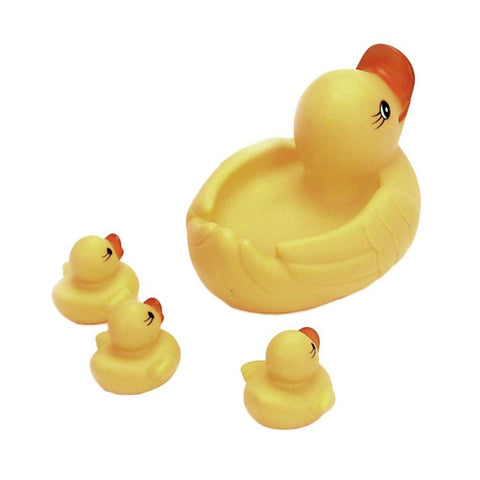 / Bath Toys Mummy & Baby Yellow Floating Rubber Race Cute Ducks Family Duck Swimming For Baby Bathing Free Shipping Customized