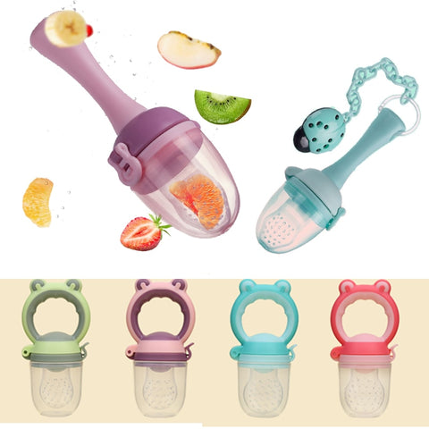 1Pcs Baby pacifier Fresh Food Nibbler Kids Fruit Feeder Nipples Feeding Safe Baby Supplies Nipple Teat Pacifier holder Bottles