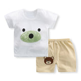 Baby Boy Summer Mickey Clothes Infant Newborn Boy Clothing Set Sports Tshirt+ Shorts Suits