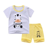 Baby Boy Summer Mickey Clothes Infant Newborn Boy Clothing Set Sports Tshirt+ Shorts Suits