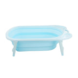 3 Colors Portable Folding Baby Bath Tub Large Size Anti-Slip Bottom Non-Toxic Material Children Bathtub Bucket for Baby Bathing