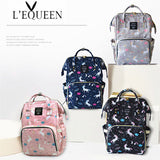 Lequeen Fashion Mummy Maternity Nappy Bag Brand Large Capacity Baby Bag Travel Backpack Designer Nursing Bag for Baby Care