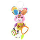 Baby Rattles Toys Stroller Hanging Soft Toy Cute Animal Doll Baby Crib Bed Hanging Bells Toys Elephant Rabbit Dog