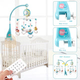 Baby Rattles Crib Mobiles Toy Holder Rotating Crib Mobile Bed Musical Box Projection 0-12 Months Newborn Infant Baby Boy Toys