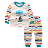 New 2019 Baby Boy Clothes Cotton Baby Girl Clothing Sets Cartoon Long-sleeved T-shirt+Pants Infant Clothes 2pcs Suit