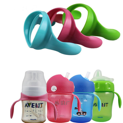 2pcs/set Feeding Bottle Grip Handles for Wide Mouth Classic Series Feeding Milk Bottle Feeding Baby Bottle Accessories