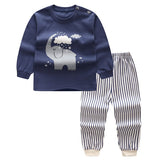 New 2019 Baby Boy Clothes Cotton Baby Girl Clothing Sets Cartoon Long-sleeved T-shirt+Pants Infant Clothes 2pcs Suit