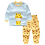 New 2019 Baby Boy Clothes Cotton Baby Girl Clothing Sets Cartoon Long-sleeved T-shirt+Pants Infant Clothes 2pcs Suit