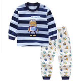 New 2019 Baby Boy Clothes Cotton Baby Girl Clothing Sets Cartoon Long-sleeved T-shirt+Pants Infant Clothes 2pcs Suit