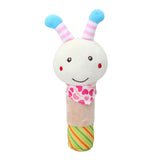 Baby Rattle Mobiles Cute Baby Toys Different Cartoon Animal BB Stick Hand Bell Rattle Soft Toddler Plush Toys for 0-12 Months