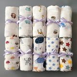 1Pc Muslin 100% Cotton Baby Swaddles Soft Newborn Blankets Bath Gauze Infant Wrap sleepsack Stroller cover Play Mat