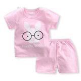 Baby Boy Summer Mickey Clothes Infant Newborn Boy Clothing Set Sports Tshirt+ Shorts Suits