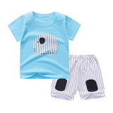 Baby Boy Summer Mickey Clothes Infant Newborn Boy Clothing Set Sports Tshirt+ Shorts Suits