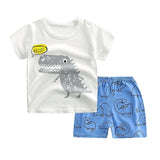 Baby Clothing Sets 0-24M summer Baby Boys Clothes Infant cotton boys Tops T-shirt+Pants Outfits kids clothes Set