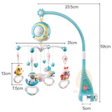 Baby Rattles Crib Mobiles Toy Holder Rotating Crib Mobile Bed Musical Box Projection 0-12 Months Newborn Infant Baby Boy Toys