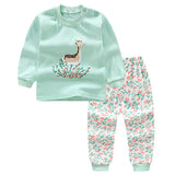 New 2019 Baby Boy Clothes Cotton Baby Girl Clothing Sets Cartoon Long-sleeved T-shirt+Pants Infant Clothes 2pcs Suit