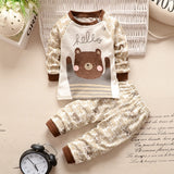 New 2019 Baby Boy Clothes Cotton Baby Girl Clothing Sets Cartoon Long-sleeved T-shirt+Pants Infant Clothes 2pcs Suit