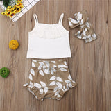 3PCS Summer Clothing Set Pudcoco Brand  newborn baby girl clothes  roupa de bebe menino baby outfit