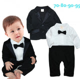 Voguish Boutiqu newborn clothing set bebes baby boy clothes baby rompers+ coat with tie