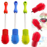 Creative Bottle Brush Unique design For Baby Bottles Scrubbing Silicone Cleaning Tool Kitchen Cleaner For Washing Cleaning Brand