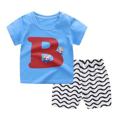 Baby Boy Summer Mickey Clothes Infant Newborn Boy Clothing Set Sports Tshirt+ Shorts Suits