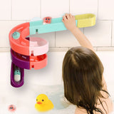 Race Track Suction Cup Baby Bath Toy Watering Spray Tool